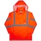 Ergodyne Hi-Vis Rain Jacket, Polyurethane, 150D Oxford Polyester, Class 3 Type R, Orange, S 8366 - alternate 2